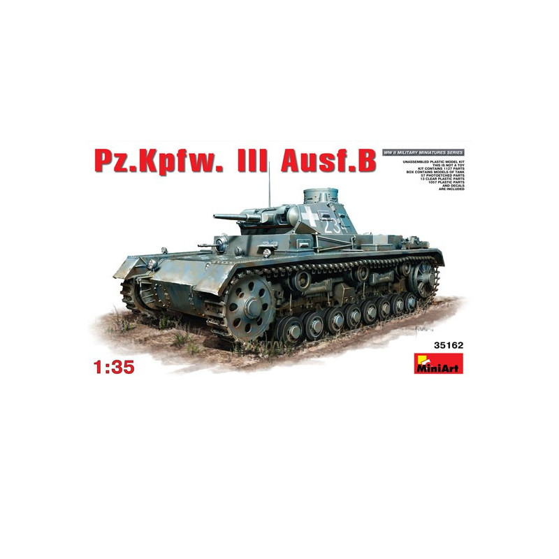 Maquette de Char en plastique Pz.Kpfv III Aus V. 1/35