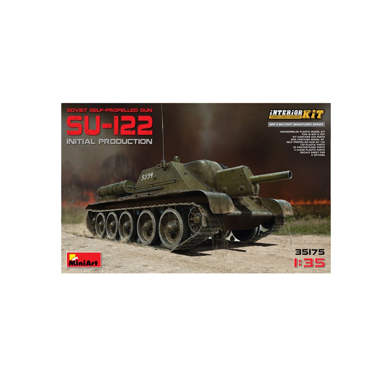 Maquette de Char en plastique SU-122 Early 1/35 Full Int.