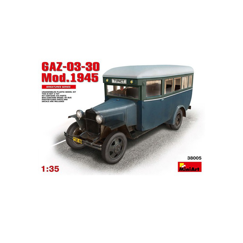 Maquette de camion en plastique GAZ 03 30 Mod 1945 1/35