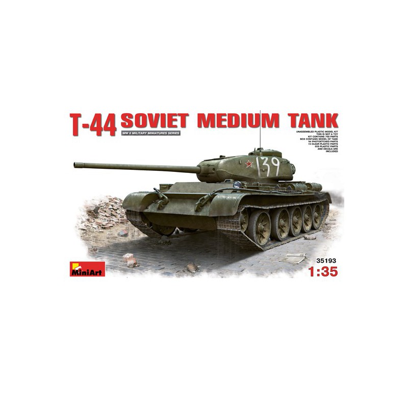 Maquette de Char en plastique T-44 Soviet 1/35