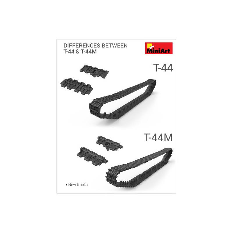 Maquette de Char en plastique T-44M Soviet Tank 1/35