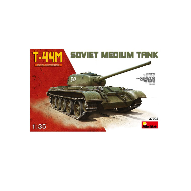 Maquette de Char en plastique T-44M Soviet Tank 1/35
