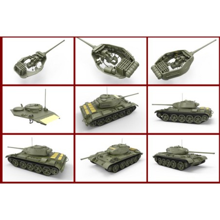 Maquette de Char en plastique T-44M Soviet Tank 1/35 Maquette de Char en plastique T-44M Soviet Tank 1/35