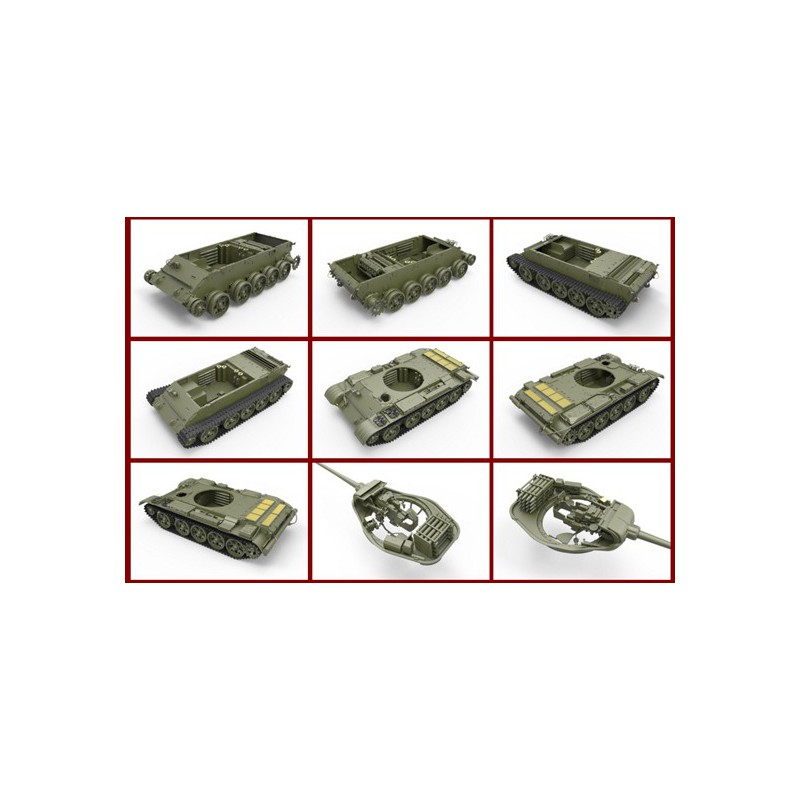 Maquette de Char en plastique T-44M Soviet Tank 1/35