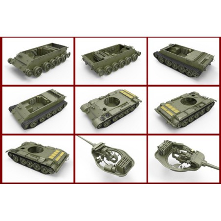 Maquette de Char en plastique T-44M Soviet Tank 1/35 Maquette de Char en plastique T-44M Soviet Tank 1/35