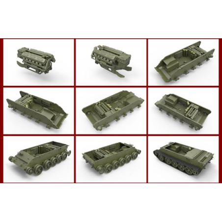 Maquette de Char en plastique T-44M Soviet Tank 1/35 Maquette de Char en plastique T-44M Soviet Tank 1/35
