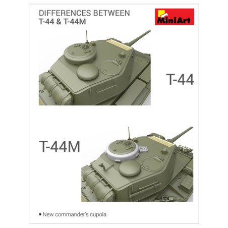 Maquette de Char en plastique T-44M Soviet Tank 1/35 Maquette de Char en plastique T-44M Soviet Tank 1/35