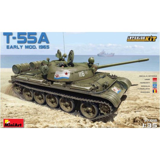 Maquette de Char en plastique T-55A Early Mod. 1965. Interior Kit Maquette de Char en plastique T-55A Early Mod. 1965. Interior Kit