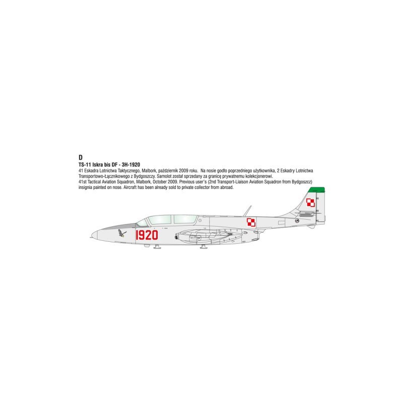 Maquette d'avion en plastique TS-11 ISKRA Expert set