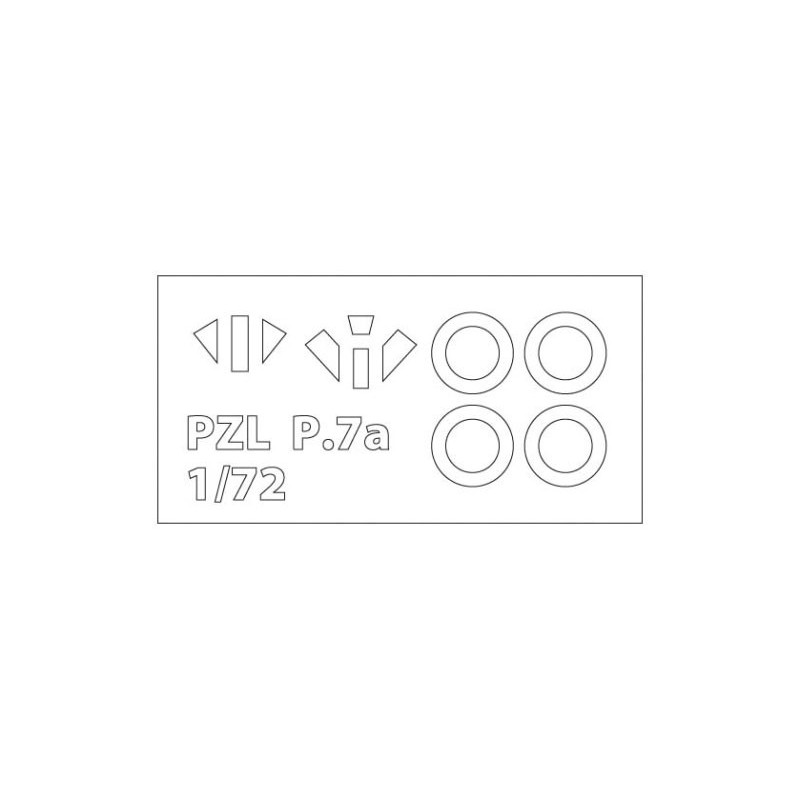 Maquette d'avion en plastique PZL P.7a Deluxe set 1/72