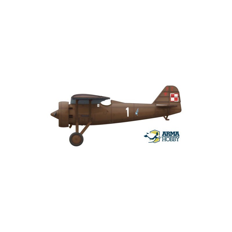 Maquette d'avion en plastique PZL P.7a Expert set 1/72