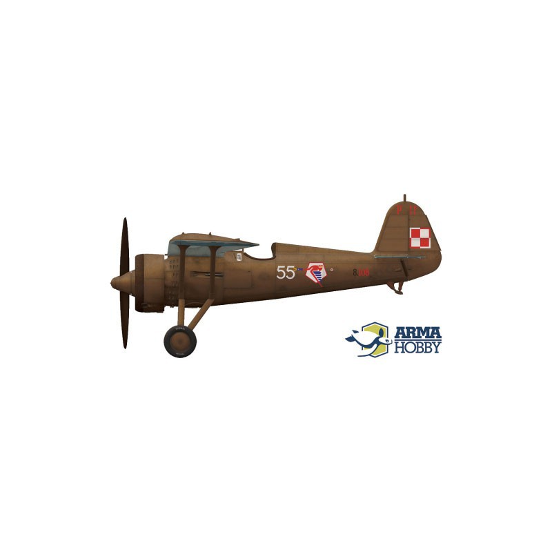 Maquette d'avion en plastique PZL P.11c Expert set 1/72