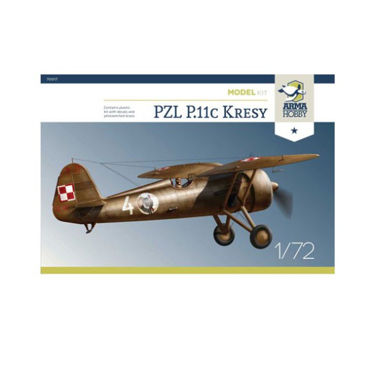 Maquette d'avion en plastique PZL P.11c Kresy Model kit 1/72 Maquette d'avion en plastique PZL P.11c Kresy Model kit 1/72