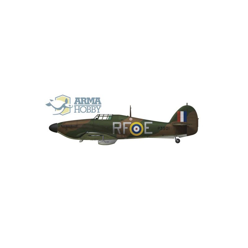 Maquette d'avion en plastique Hawker Hurricane Mk I Junior set 1/72