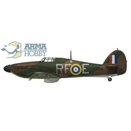 Maquette d'avion en plastique Hawker Hurricane Mk I Junior set 1/72 Maquette d'avion en plastique Hawker Hurricane Mk I Junior set 1/72