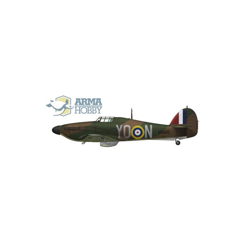 Maquette d'avion en plastique Hawker Hurricane Mk I Junior set 1/72