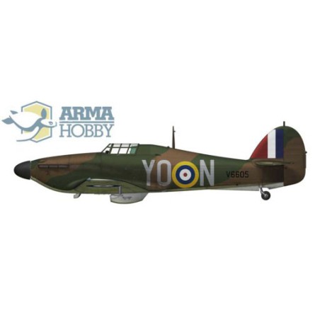 Maquette d'avion en plastique Hawker Hurricane Mk I Junior set 1/72 Maquette d'avion en plastique Hawker Hurricane Mk I Junior set 1/72