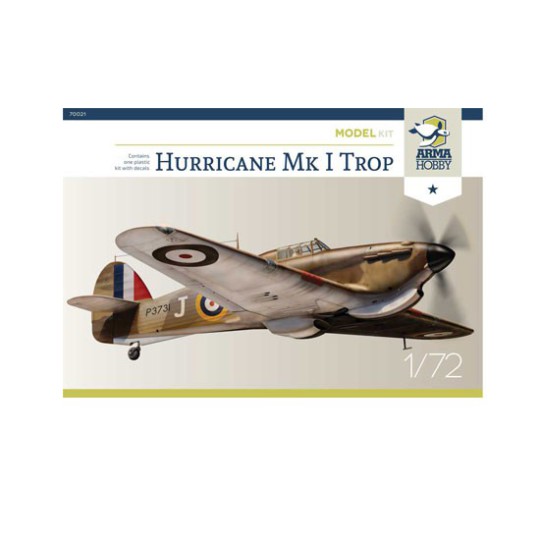 Maquette d'avion en plastique Hurricane Mk I Trop Model kit 1/72 Maquette d'avion en plastique Hurricane Mk I Trop Model kit 1/72