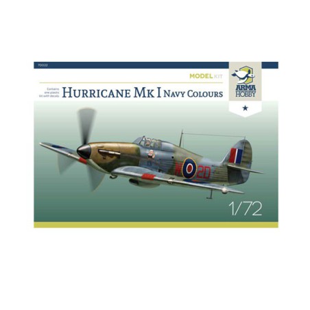Maquette d'avion en plastique Hurricane Mk I Navy Model kit 1/72 Maquette d'avion en plastique Hurricane Mk I Navy Model kit 1/72