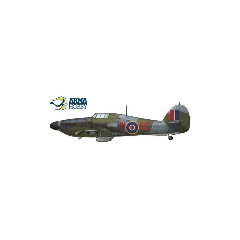 Maquette d'avion en plastique Hurricane Mk I Navy Model kit 1/72