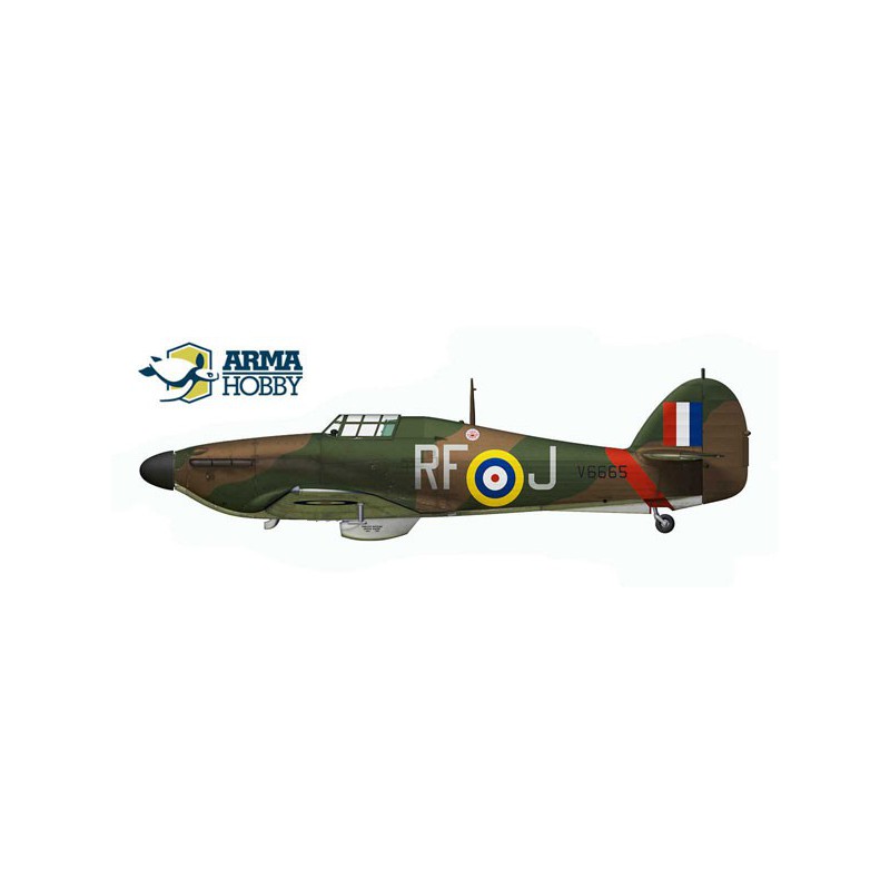 Maquette d'avion en plastique Hurricane Mk I Navy Battle of Britain 1/72