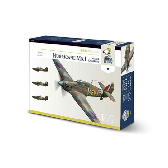 Maquette d'avion en plastique Hurricane Mk I Allied Limited Edition 1/72 Maquette d'avion en plastique Hurricane Mk I Allied Limited Edition 1/72