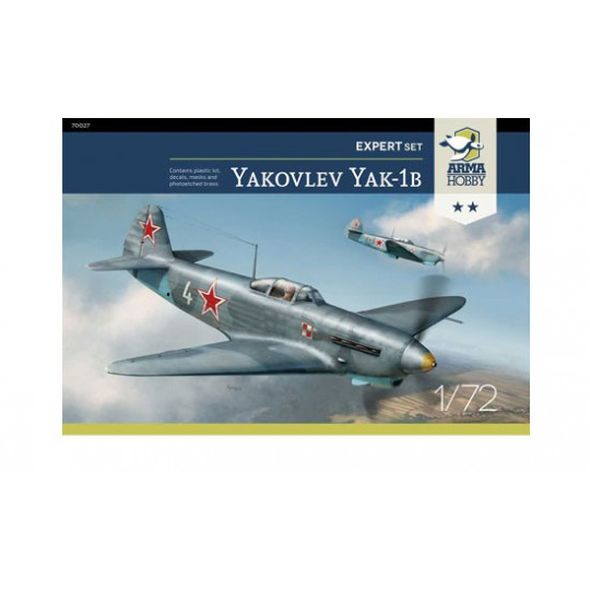 Maquette d'avion en plastique Yakovlev Yak-1b Expert set 1/72