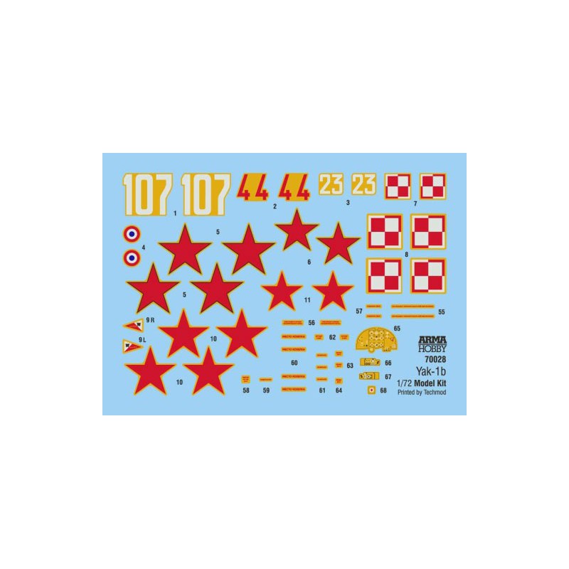 Maquette d'avion en plastique Yakovlev Yak-1b Model kit 1/72