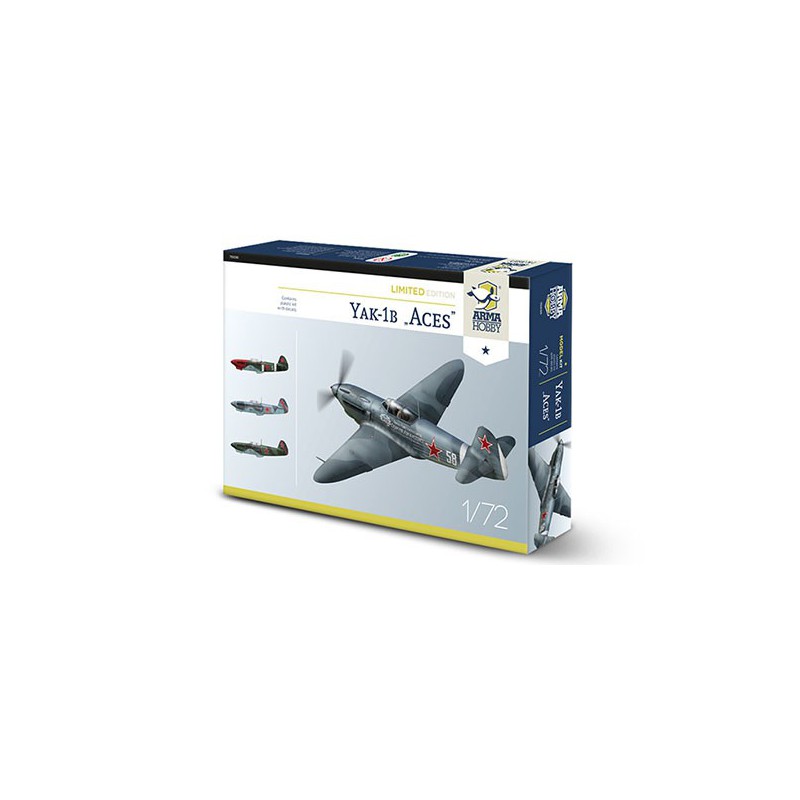 Maquette d'avion en plastique Yakovlev Yak-1b Soviet Aces limited edition 1/72