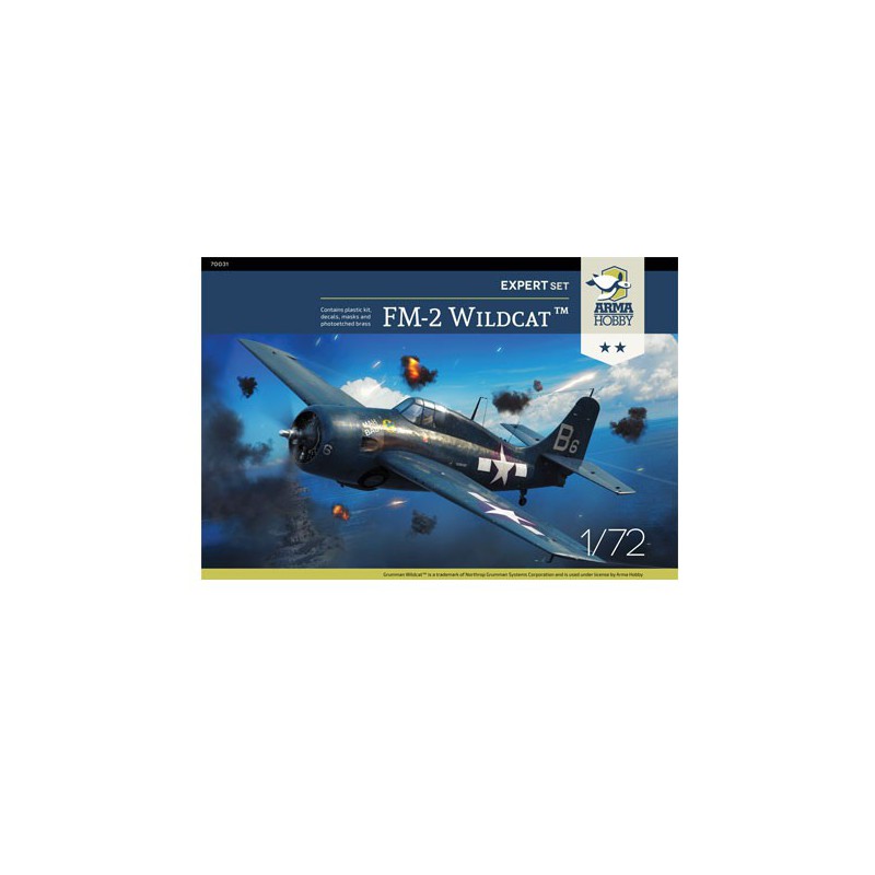 Maquette d'avion en plastique FM-2 Wildcat Expert Set 1/72