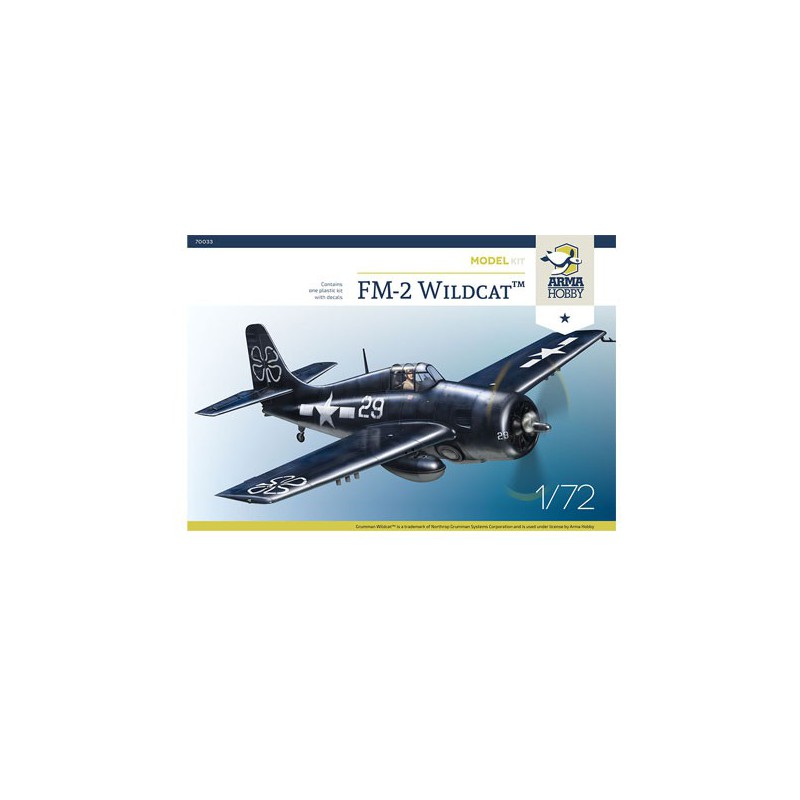 Maquette d'avion en plastique FM-2 Wildcat Model Kit 1/72