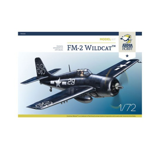 Maquette d'avion en plastique FM-2 Wildcat Model Kit 1/72 Maquette d'avion en plastique FM-2 Wildcat Model Kit 1/72