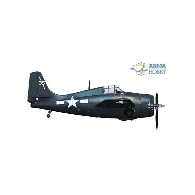 Maquette d'avion en plastique FM-2 Wildcat Model Kit 1/72