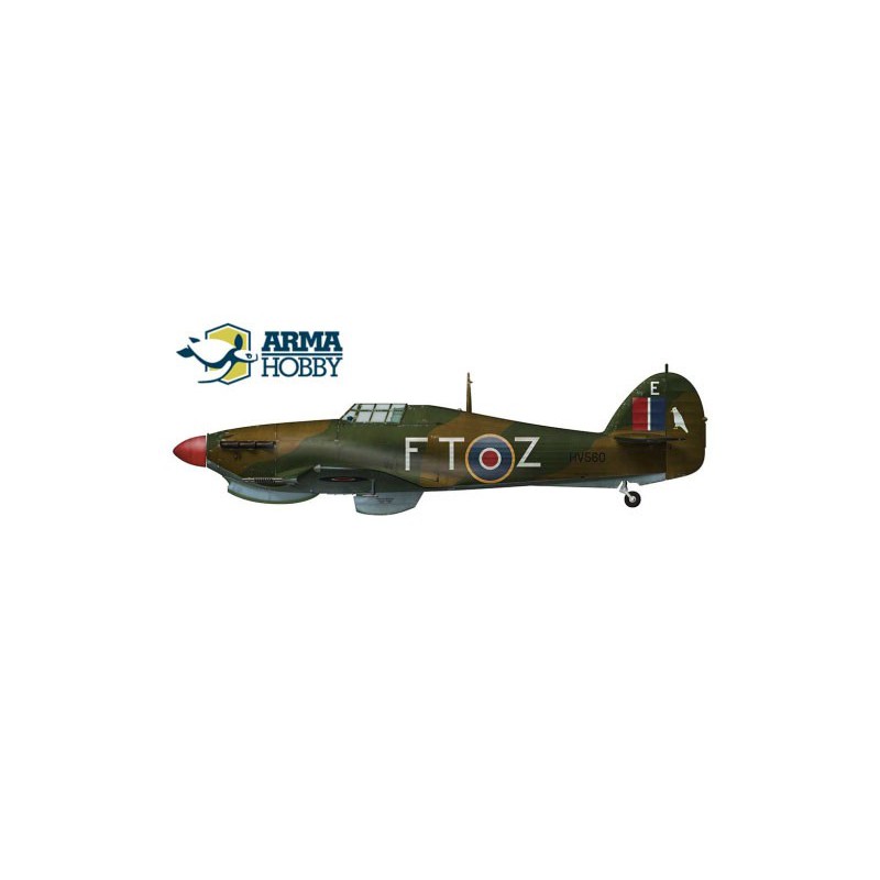 Maquette d'avion en plastique Hurricane Mk IIc Expert set 1/72
