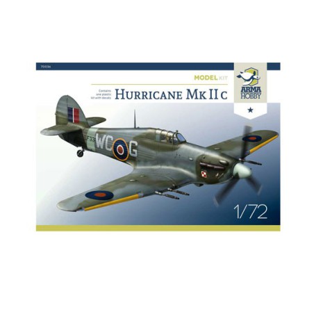 Maquette d'avion en plastique Hurricane Mk IIc Model kit 1/72 Maquette d'avion en plastique Hurricane Mk IIc Model kit 1/72