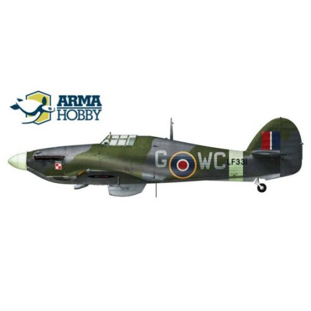 Maquette d'avion en plastique Hurricane Mk IIc Model kit 1/72 Maquette d'avion en plastique Hurricane Mk IIc Model kit 1/72