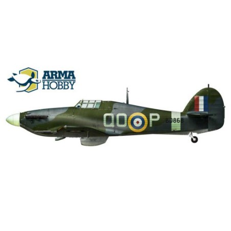 Maquette d'avion en plastique Hurricane Mk IIc Model kit 1/72 Maquette d'avion en plastique Hurricane Mk IIc Model kit 1/72