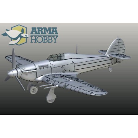 Maquette d'avion en plastique Hurricane Mk IIc Model kit 1/72 Maquette d'avion en plastique Hurricane Mk IIc Model kit 1/72