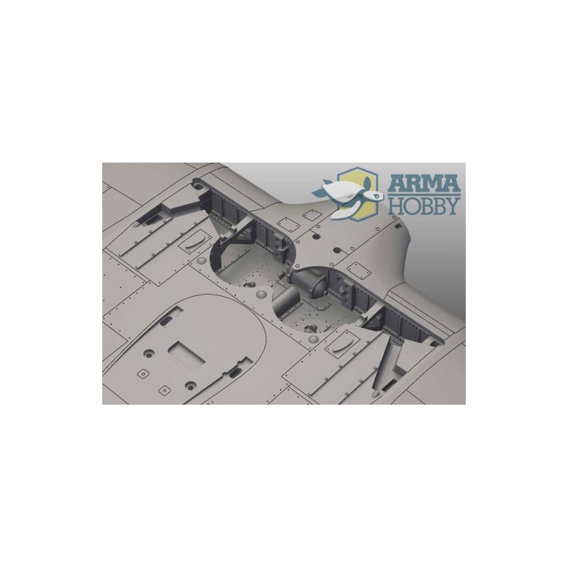 Maquette d'avion en plastique Hurricane Mk IIc Model kit 1/72