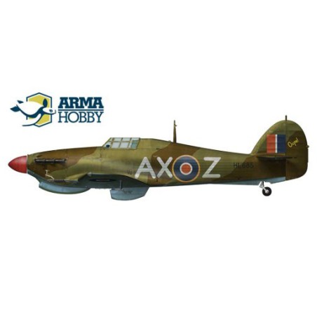 Maquette d'avion en plastique Hurricane Mk IIc Trop Model kit 1/72 Maquette d'avion en plastique Hurricane Mk IIc Trop Model kit 1/72