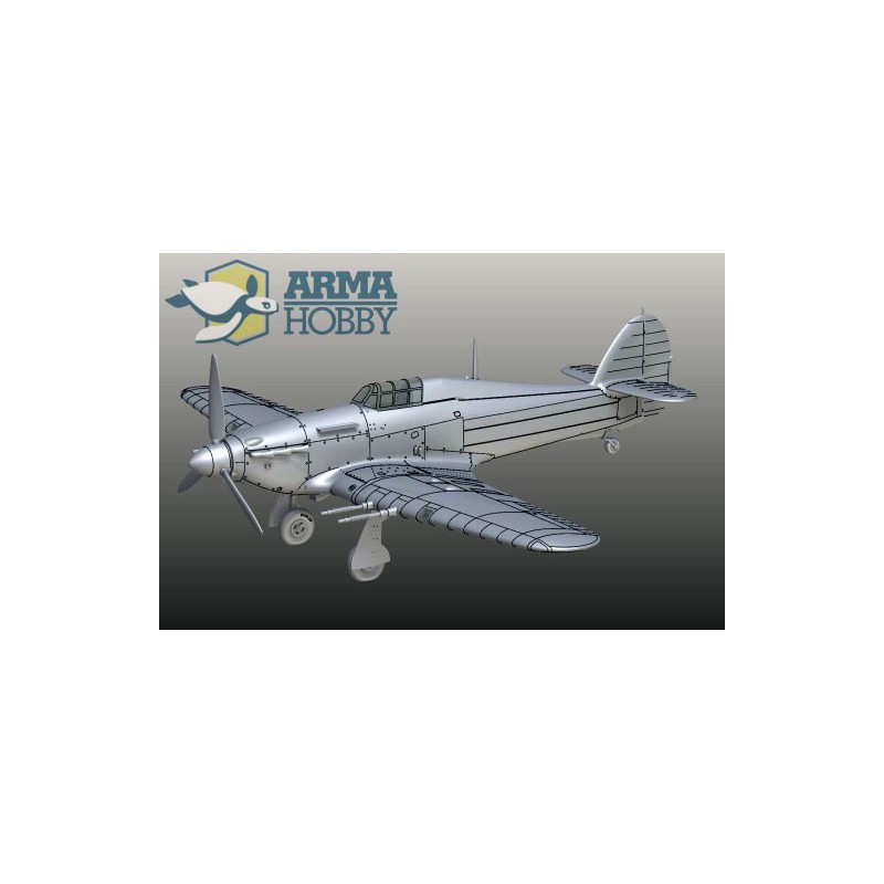 Maquette d'avion en plastique Hurricane Mk IIc Trop Model kit 1/72