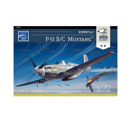 Maquette d'avion en plastique P-51 B/C Mustang Expert Set 1/72 Maquette d'avion en plastique P-51 B/C Mustang Expert Set 1/72
