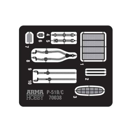 Maquette d'avion en plastique P-51 B/C Mustang Expert Set 1/72 Maquette d'avion en plastique P-51 B/C Mustang Expert Set 1/72