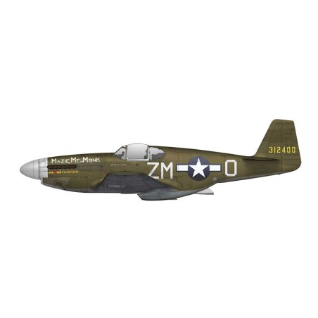 Maquette d'avion en plastique F-6C Mustang Expert set 1/72 Maquette d'avion en plastique F-6C Mustang Expert set 1/72