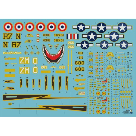 Maquette d'avion en plastique F-6C Mustang Expert set 1/72 Maquette d'avion en plastique F-6C Mustang Expert set 1/72