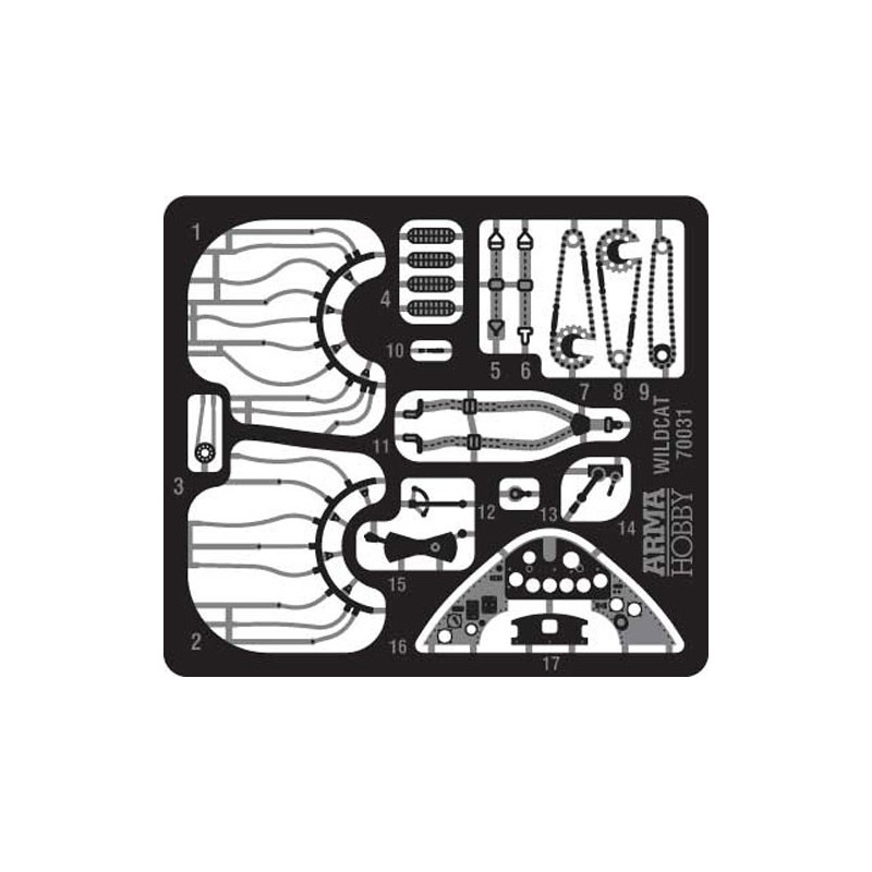 Maquette d'avion en plastique FM-1 & FM-2 Wildcat Deluxe Set 1/72