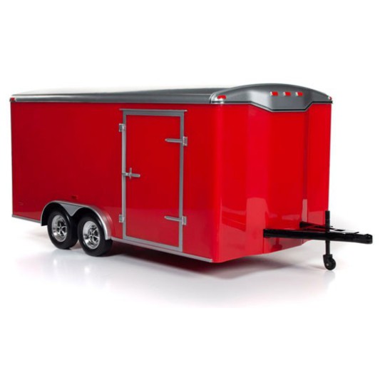 Voiture miniature Die Cast au1/18 Enclosed Trailer Red 1/18 Voiture miniature Die Cast au1/18 Enclosed Trailer Red 1/18
