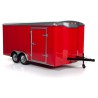 Voiture miniature Die Cast au1/18 Enclosed Trailer Red 1/18 Voiture miniature Die Cast au1/18 Enclosed Trailer Red 1/18