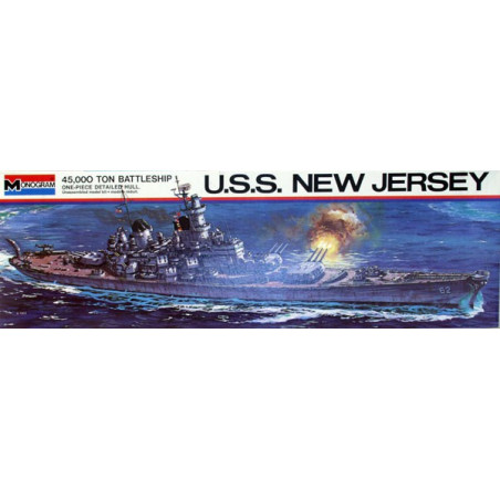 Maquette de Bateau en plastique USS New Jersey BB-62