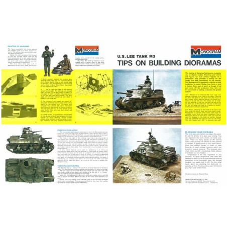 Maquette de Char en plastique US Lee Tank M3 1/32